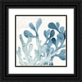thumbnail image 1 of Kimberly, Allen 20x20 Black Ornate Wood Framed with Double Matting Museum Art Print Titled - Coral Square 2, 1 of 4