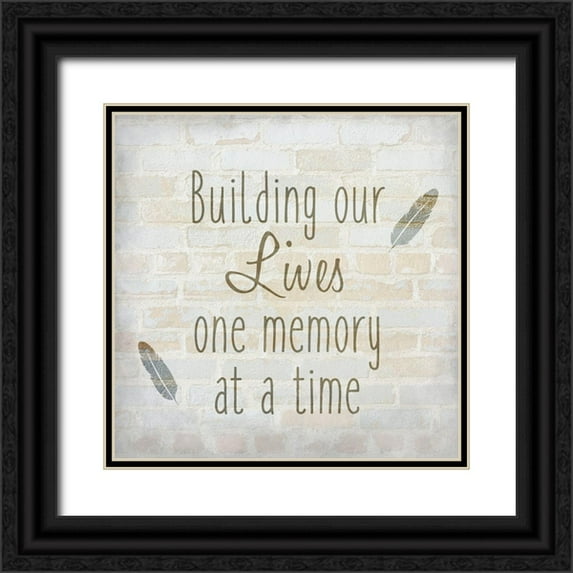 Kimberly, Allen 20x20 Black Ornate Wood Framed with Double Matting Museum Art Print Titled - Family C