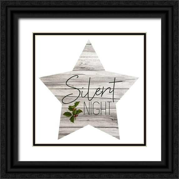 Kimberly, Allen 20x20 Black Ornate Wood Framed with Double Matting Museum Art Print Titled - Farmhouse Christmas 1