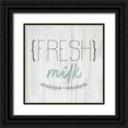 thumbnail image 1 of Kimberly, Allen 20x20 Black Ornate Wood Framed with Double Matting Museum Art Print Titled - Fresh Milk, 1 of 4