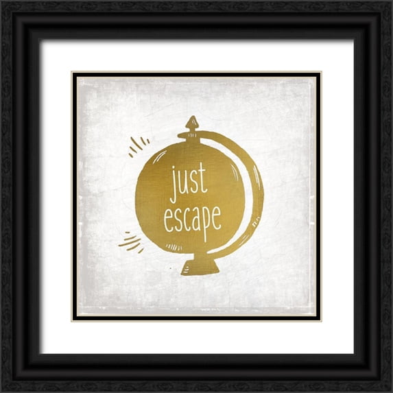 Kimberly, Allen 20x20 Black Ornate Wood Framed with Double Matting Museum Art Print Titled - Just Escape 1