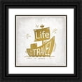 thumbnail image 1 of Kimberly, Allen 20x20 Black Ornate Wood Framed with Double Matting Museum Art Print Titled - Just Escape 2, 1 of 4