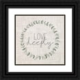 thumbnail image 1 of Kimberly, Allen 20x20 Black Ornate Wood Framed with Double Matting Museum Art Print Titled - Love Deeply, 1 of 4
