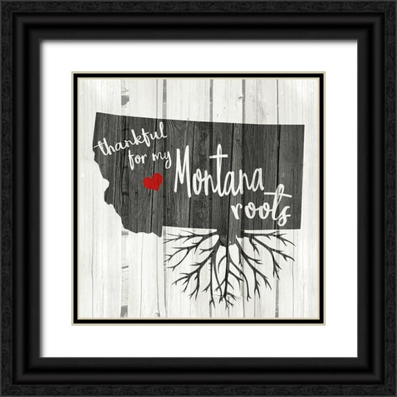 Kimberly, Allen 20x20 Black Ornate Wood Framed with Double Matting Museum Art Print Titled - MT Roots