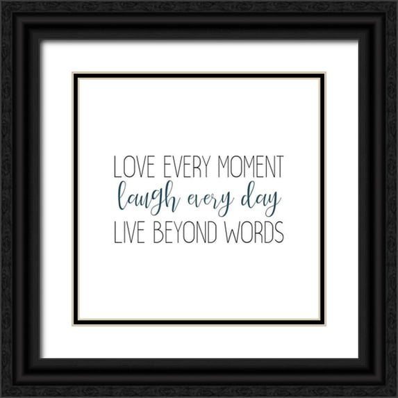 Kimberly, Allen 20x20 Black Ornate Wood Framed with Double Matting Museum Art Print Titled - Moments 2