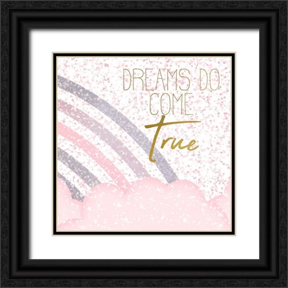 Kimberly, Allen 20x20 Black Ornate Wood Framed with Double Matting Museum Art Print Titled - Somewhere Over the Rainbow 3