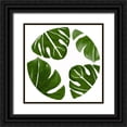 thumbnail image 1 of Kimberly, Allen 20x20 Black Ornate Wood Framed with Double Matting Museum Art Print Titled - Tropic Green 2 circle, 1 of 4