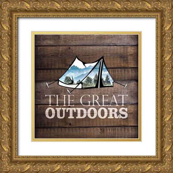 Kimberly, Allen 20x20 Gold Ornate Wood Framed with Double Matting Museum Art Print Titled - Great Outdoors 1