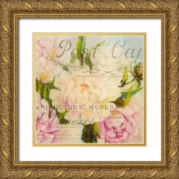 Kimberly, Allen 20x20 Gold Ornate Wood Framed with Double Matting Museum Art Print Titled - Summer Blooming C