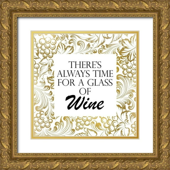 Kimberly, Allen 20x20 Gold Ornate Wood Framed with Double Matting Museum Art Print Titled - Theres Always Time