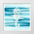 thumbnail image 1 of Kimberly, Allen 20x20 White Modern Wood Framed Museum Art Print Titled - Coastal Brushstroke 3, 1 of 4