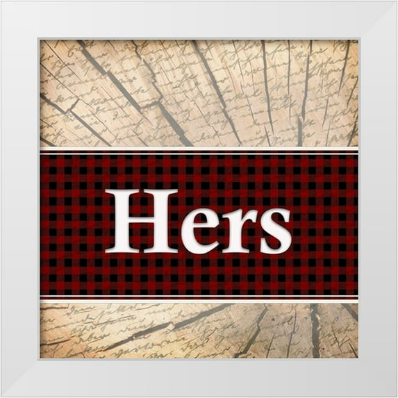 Kimberly, Allen 20x20 White Modern Wood Framed Museum Art Print Titled - Hers and His 1