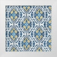 thumbnail image 1 of Kimberly, Allen 20x20 White Modern Wood Framed Museum Art Print Titled - Ikat 2, 1 of 4