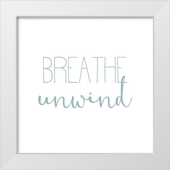 Kimberly, Allen 20x20 White Modern Wood Framed Museum Art Print Titled - Inhale Exhale 4