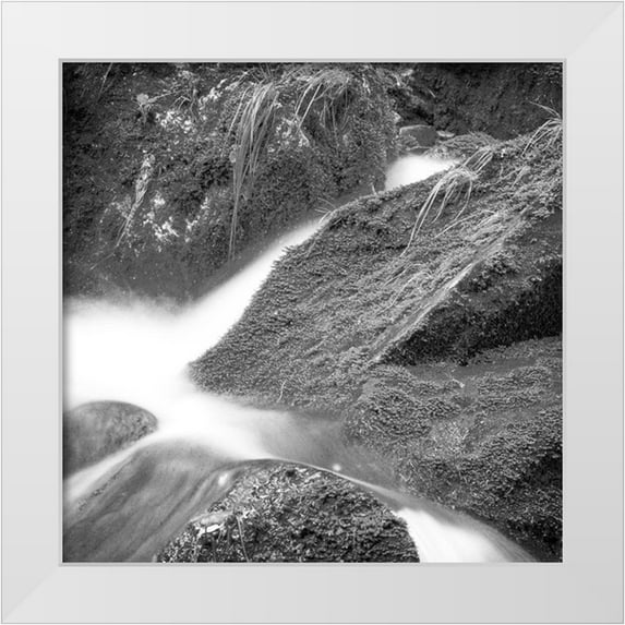 Kimberly, Allen 20x20 White Modern Wood Framed Museum Art Print Titled - Over the Rocks 3