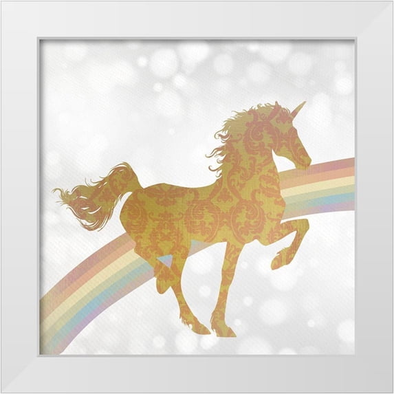 Kimberly, Allen 20x20 White Modern Wood Framed Museum Art Print Titled - Somewhere over the Rainbow 1