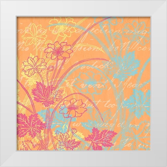 Kimberly, Allen 20x20 White Modern Wood Framed Museum Art Print Titled - Spring Day Colors 1