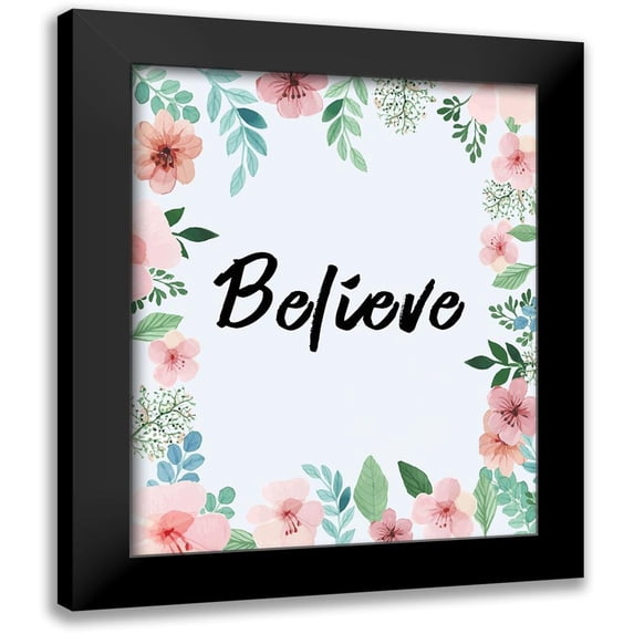 Kimberly, Allen 20x24 Black Modern Framed Museum Art Print Titled - Believe