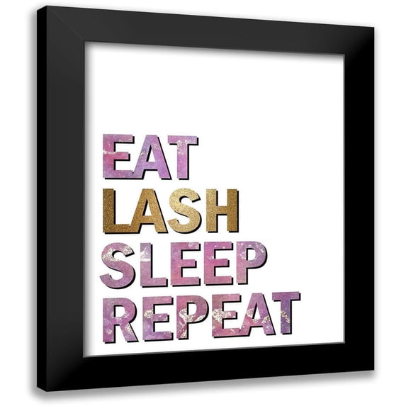 Kimberly, Allen 20x24 Black Modern Framed Museum Art Print Titled - Eat Lash