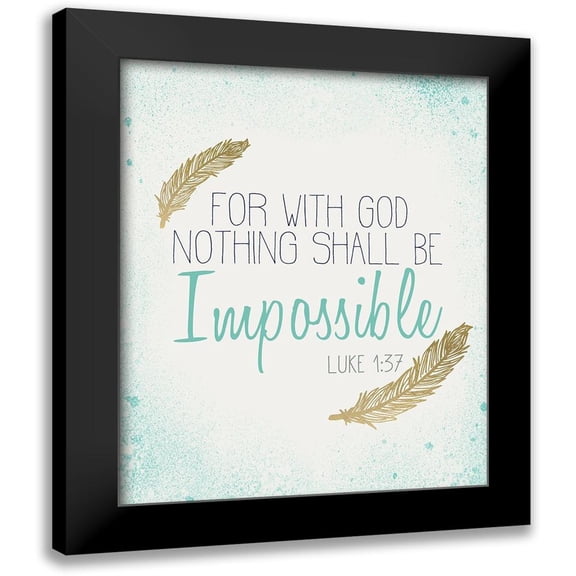 Kimberly, Allen 20x24 Black Modern Framed Museum Art Print Titled - Impossible