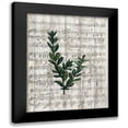 thumbnail image 1 of Kimberly, Allen 20x24 Black Modern Framed Museum Art Print Titled - Musical Botanical 1, 1 of 5