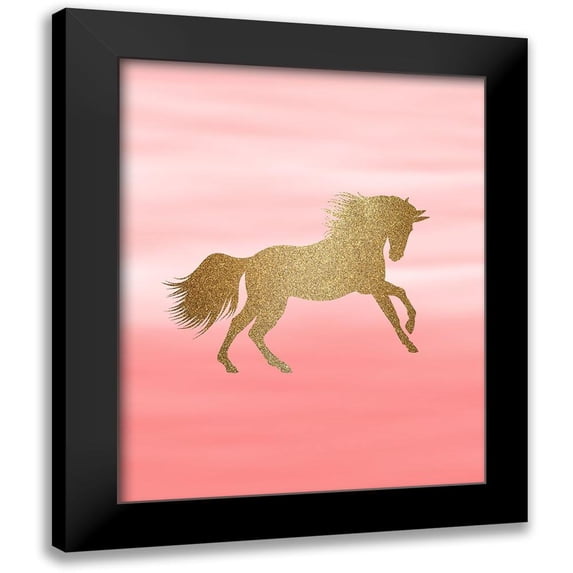 Kimberly, Allen 20x24 Black Modern Framed Museum Art Print Titled - Ombre Pink 1