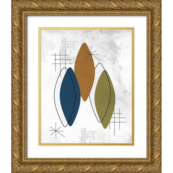 Kimberly, Allen 20x24 Gold Ornate Wood Framed with Double Matting Museum Art Print Titled - Burst Three 2