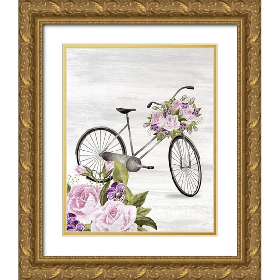 Kimberly, Allen 20x24 Gold Ornate Wood Framed with Double Matting Museum Art Print Titled - Spring Ride