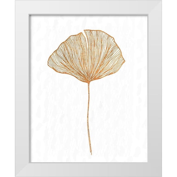 Kimberly, Allen 20x24 White Modern Wood Framed Museum Art Print Titled - Copper Botanical 3