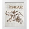 thumbnail image 1 of Kimberly, Allen 20x24 White Modern Wood Framed Museum Art Print Titled - Dinosaur 1, 1 of 4