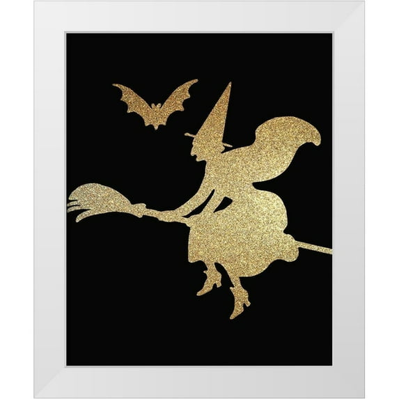 Kimberly, Allen 20x24 White Modern Wood Framed Museum Art Print Titled - Halloween Gold 3