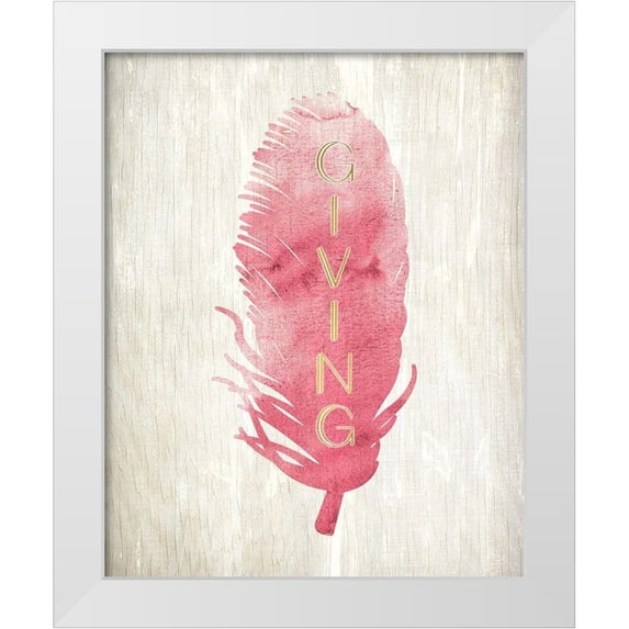 Kimberly, Allen 20x24 White Modern Wood Framed Museum Art Print Titled - Leaf Tones 2