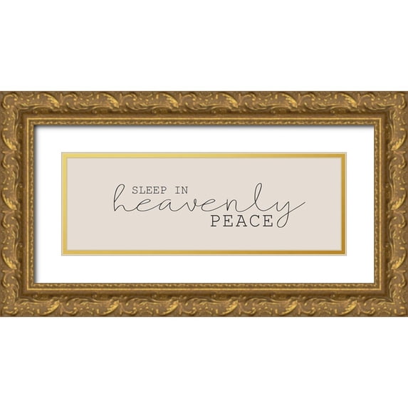 Kimberly, Allen 24x11 Gold Ornate Wood Framed with Double Matting Museum Art Print Titled - Heavenly Peace