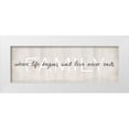 thumbnail image 1 of Kimberly, Allen 24x11 White Modern Wood Framed Museum Art Print Titled - Family, Love Never Ends, 1 of 4