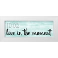 thumbnail image 1 of Kimberly, Allen 24x11 White Modern Wood Framed Museum Art Print Titled - Live In The Moment, 1 of 4