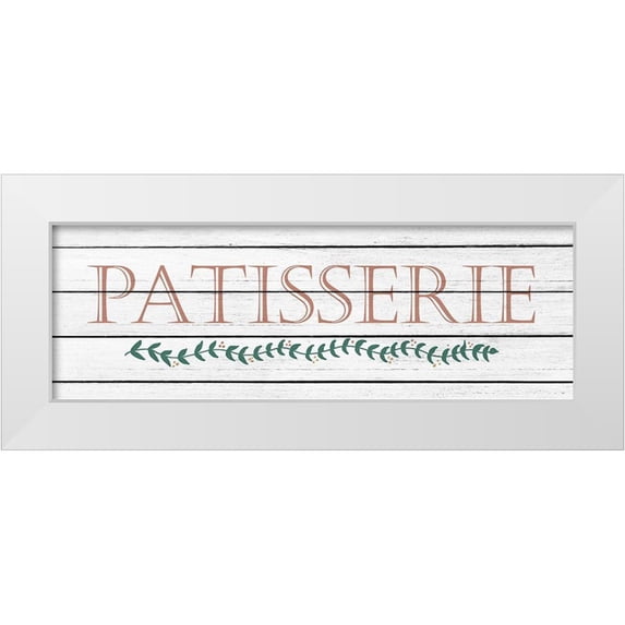 Kimberly, Allen 24x11 White Modern Wood Framed Museum Art Print Titled - Patisserie