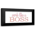 thumbnail image 1 of Kimberly, Allen 24x13 Black Modern Framed Museum Art Print Titled - Work Like a Boss, 1 of 5