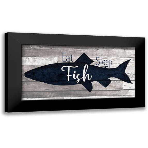 Kimberly, Allen 24x14 Black Modern Framed Museum Art Print Titled - At the Lake B