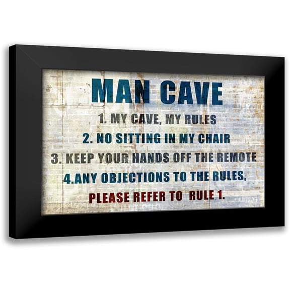 Kimberly, Allen 24x17 Black Modern Framed Museum Art Print Titled - My Rules