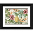 thumbnail image 1 of Kimberly, Allen 24x18 Black Ornate Wood Framed with Double Matting Museum Art Print Titled - Tropic Flower, 1 of 4