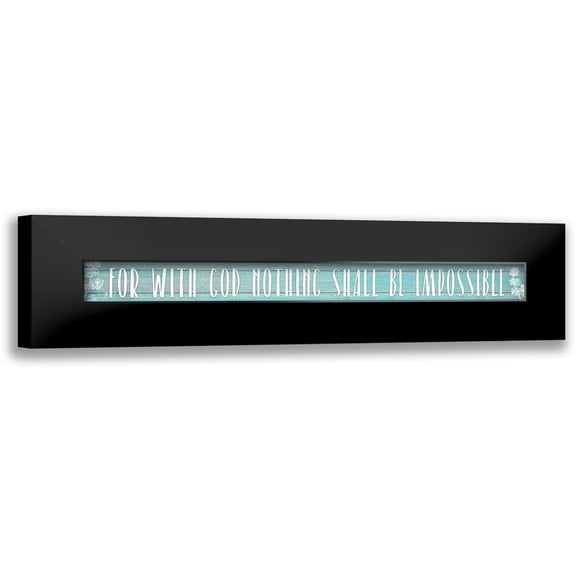 Kimberly, Allen 24x6 Black Modern Framed Museum Art Print Titled - Impossible
