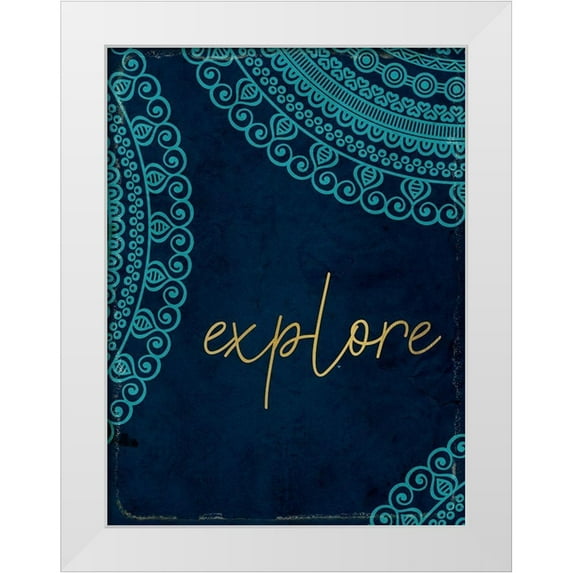 Kimberly, Allen 25x32 White Modern Wood Framed Museum Art Print Titled - Lets Wander 4