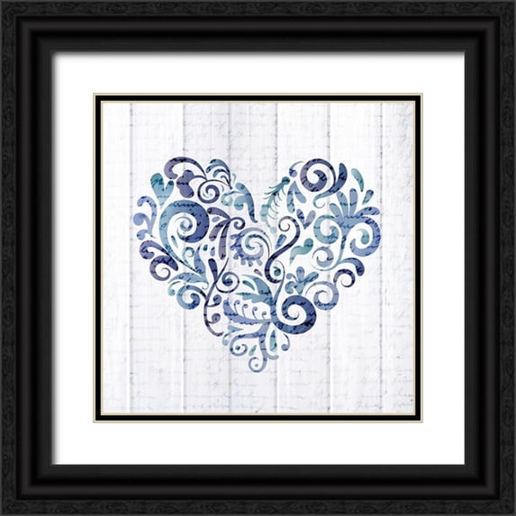 Kimberly, Allen 26x26 Black Ornate Wood Framed with Double Matting Museum Art Print Titled - Always Love 4