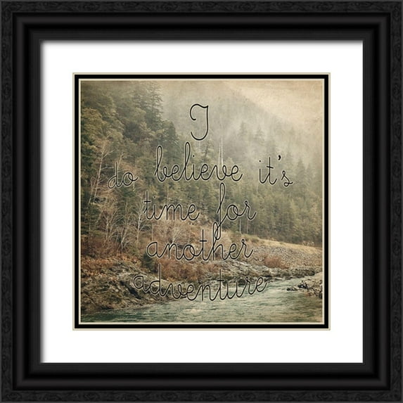 Kimberly, Allen 26x26 Black Ornate Wood Framed with Double Matting Museum Art Print Titled - Another Adventure