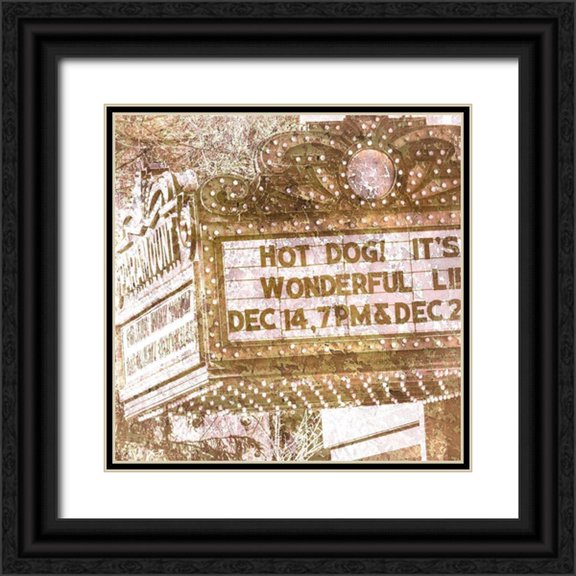 Kimberly, Allen 26x26 Black Ornate Wood Framed with Double Matting Museum Art Print Titled - Marquee 3
