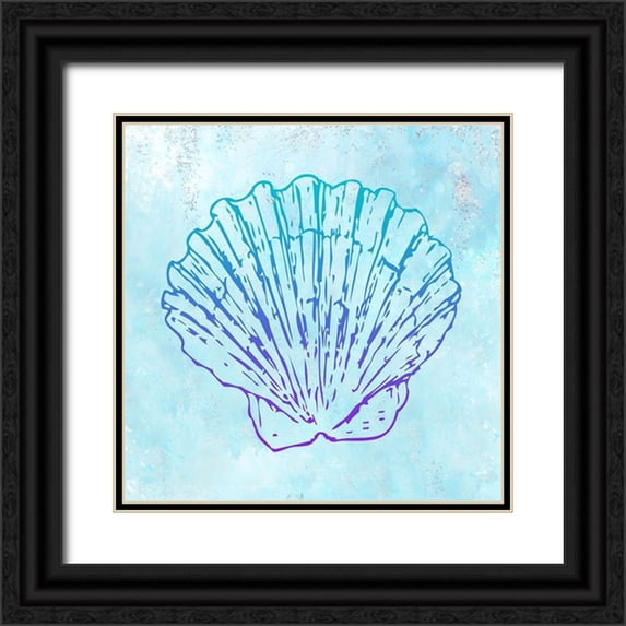 Kimberly, Allen 26x26 Black Ornate Wood Framed with Double Matting Museum Art Print Titled - Mermaids 5