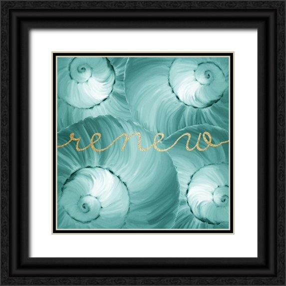 Kimberly, Allen 26x26 Black Ornate Wood Framed with Double Matting Museum Art Print Titled - Refresh Spa 2