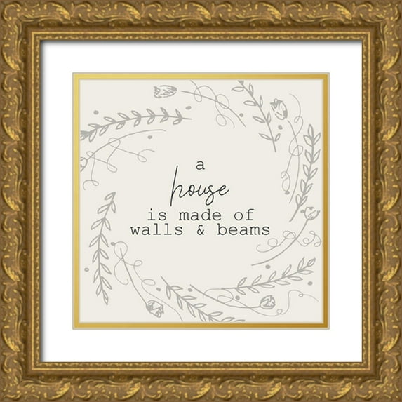 Kimberly, Allen 26x26 Gold Ornate Wood Framed with Double Matting Museum Art Print Titled - A Home 1