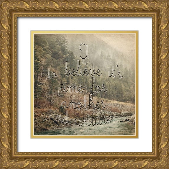 Kimberly, Allen 26x26 Gold Ornate Wood Framed with Double Matting Museum Art Print Titled - Another Adventure