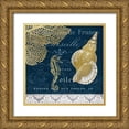 thumbnail image 1 of Kimberly, Allen 26x26 Gold Ornate Wood Framed with Double Matting Museum Art Print Titled - Azure Coastal 4, 1 of 4